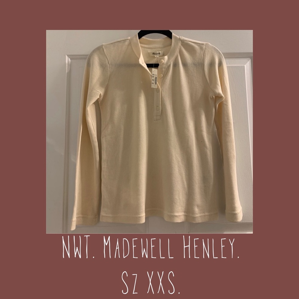 NWT Madewell Waffle Knit Henley